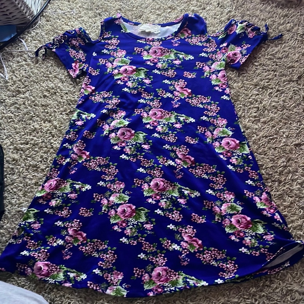 Blue spring dress